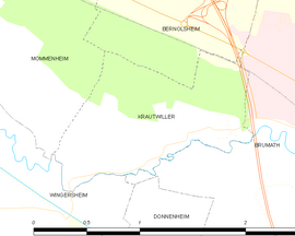 Mapa obce Krautwiller