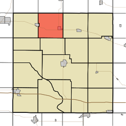 Karte, die Fremont Township, Cedar County, Iowa.svg hervorhebt