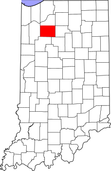 Map of Indiana highlighting Pulaski County.svg