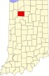 State map highlighting Pulaski County