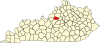 Karta över Kentucky som framhäver Spencer County.svg