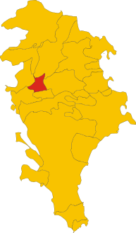 Map of comune of Ferla (province of Syracuse, region Sicily, Italy).svg