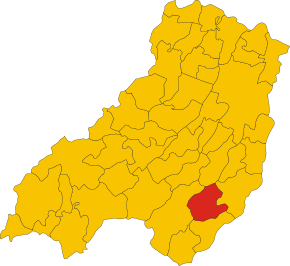 Poziția localității Tizzano Val Parma