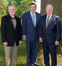 The last three Republican Governors, Mark Schweiker, Tom Ridge, and Tom Corbett Mark Schweiker, Tom Ridge, and Tom Corbett.jpg