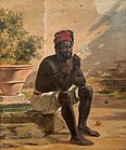 Martinus Rørbye Seated Nubian. Rome 1839