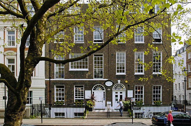 The centre, 1982-2023 in converted 18th-century houses at 42 Queen Square