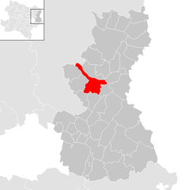 Poloha obce Matzen-Raggendorf v okrese Gänserndorf (klikacia mapa)