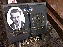 Maurice Feferman Résistant plaque cimetière Bagneux.jpg