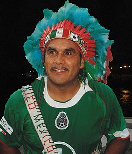 voetbalfan in Mexico