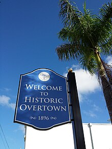 Overtown Folklife Village sign on the NW 2nd Avenue