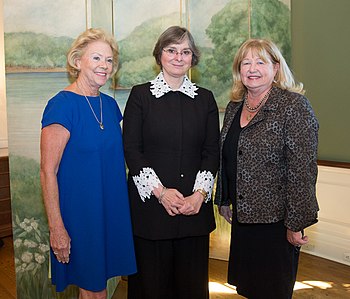 Former Pennsylvania First Ladies Midge Rendell, Frances Wolf, and Michele Ridge in October 2017. Midge Rendell, First Lady Frances Wolf, and Michele Ridge.jpg