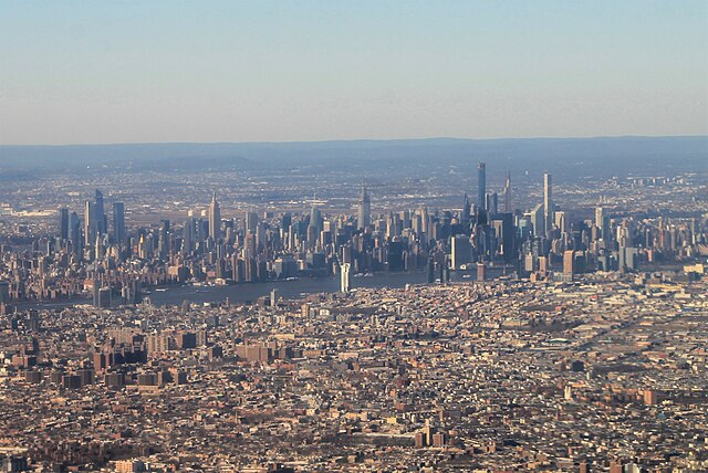 Midtown's skyline seen in January 2020, constituting one of the world's largest central business districts