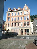 Apartment house designed in closed development