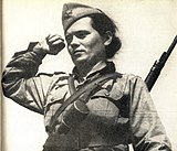 Савка Јаворина као партизанка