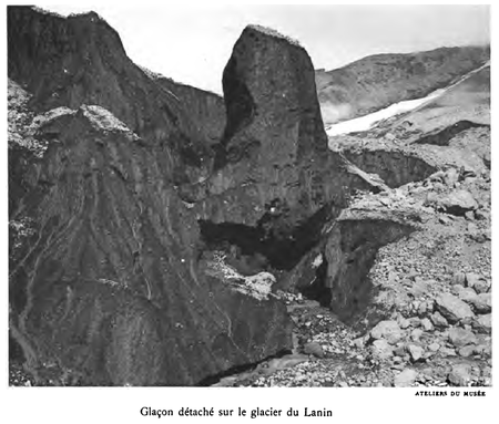 Planche XXXIX : Glaçon détaché sur le glacier du Lanin
