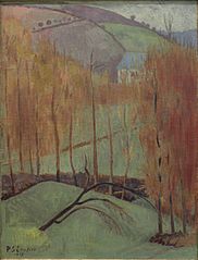 La Colline aux peupliers (1907), huile sur toile (73,3 × 54,4 cm), Le Havre, musée d'art moderne André Malraux.