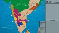 Mughal-Maratha Wars in 1680 CE.png