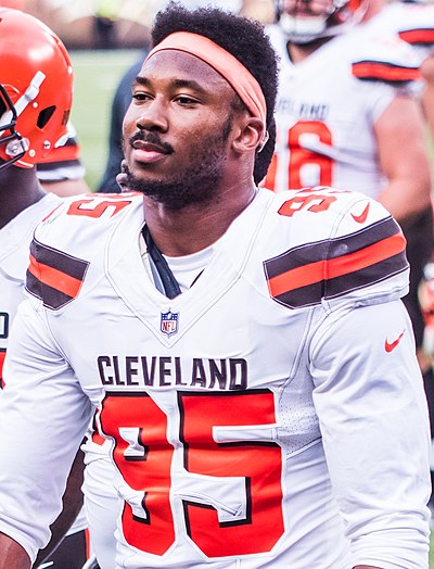 First overall pick Myles Garrett has been selected to the Pro Bowl three times and is a two-time member of the first-team All-Pro.