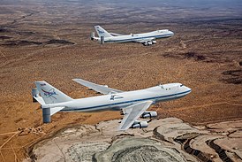 Ambos Boeing 747SCA en vuelo
