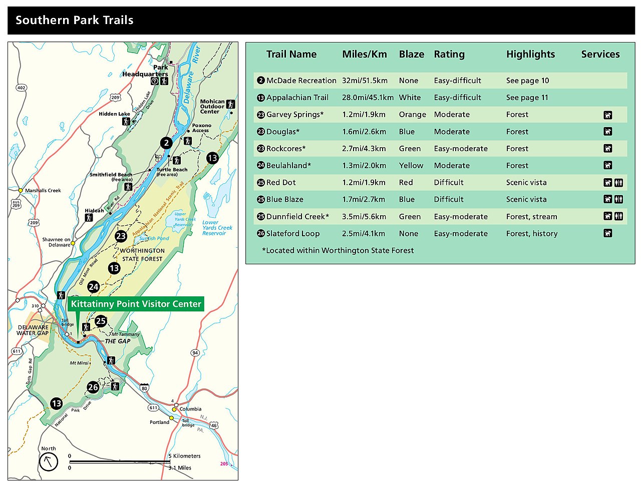 Delaware Water Gap Trail Map File:nps Delaware-Water-Gap-Trail-Map-South.jpg - Wikimedia Commons