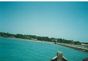 Nagapooshani Amman temple - view from the sea