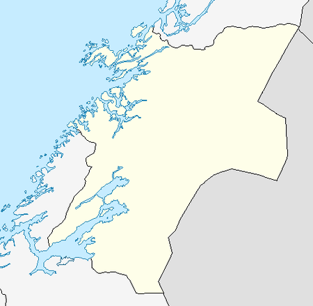 فانفيكان على خريطة Nord-Trøndelag