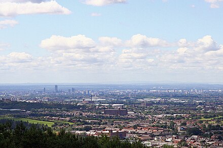 Greater Manchester is heavily urbanised and consists of vast built up areas and many settlements.