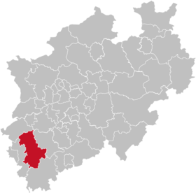 Localisation de Arrondissement de Düren