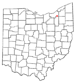 Location of Oakwood in Ohio