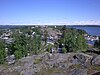 Looking across Yellowknife Old Town towards N'Dilo