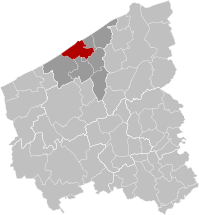 Ostende West-Flanders Belgie Map.svg