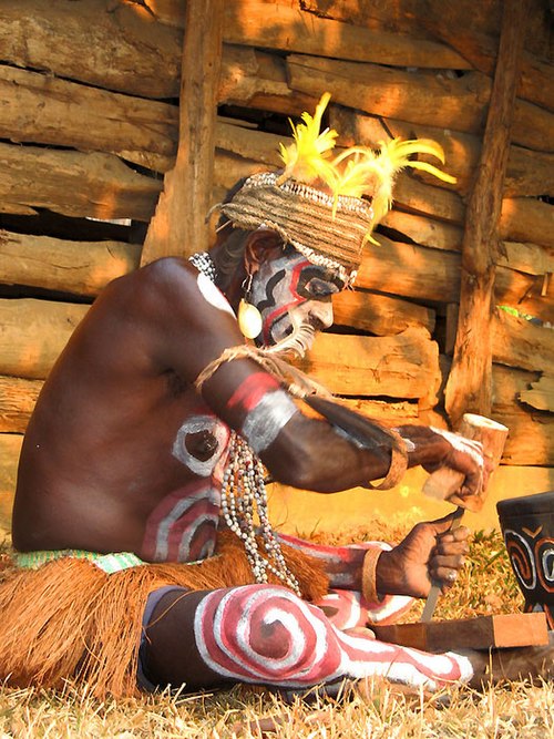 Asmat woodcarver