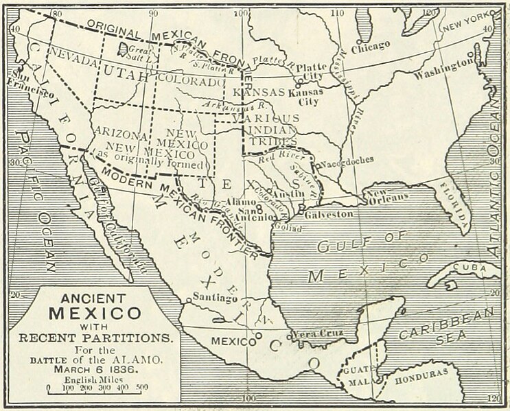 File:Original and modern borders of Mexico, from page 551 of 'Illustrated Battles of the Nineteenth Century. By Archibald Forbes, Major Arthur Griffiths, and others.'.jpg