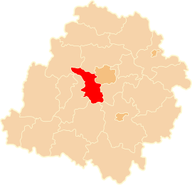 Powiat Powiat pabianicki v Lodžskom vojvodstve (klikacia mapa)