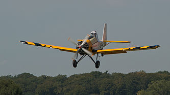 English: PZL-Mielec M-21 Dromader Mini (reg. SP-YFK, cn 1ALP01-02) at Oldtimer Fliegetreffen Hahnweide 2013. Deutsch: PZL-Mielec M-21 Dromader Mini (Reg. SP-YFK, cn 1ALP01-02) auf dem Oldtimer Fliegetreffen Hahnweide 2013.