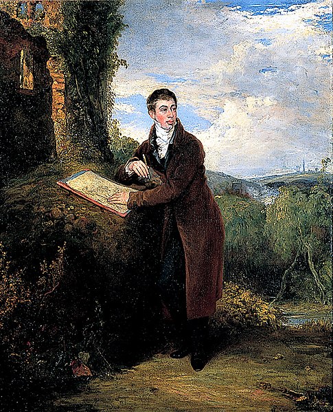 File:Painting, 'Portrait of George Vincent (1796-1832), with landscape background by himself'.jpg