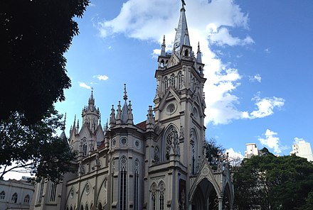 Our Lady of Good Voyage Cathedral is the seat of the Roman Catholic Archdiocese of Belo Horizonte.