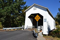 Überdachte Brücke von Parvin (Dexter, Oregon) 1921.jpg