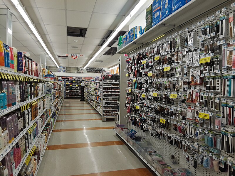 File:Personal care products for sale, Rose Hill Rite Aid.jpg