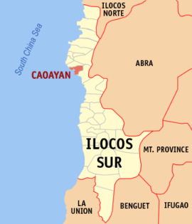Caoayan na Ilocos Sul Coordenadas : 17°32'49"N, 120°22'59"E