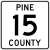 Pine County yo'nalishi 15 MN.svg