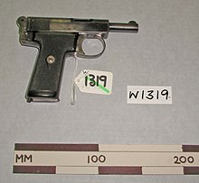 Webley and Scott Model 1911 .32 Automatic Pistol Pistol, automatic (AM 1958.167-12).jpg