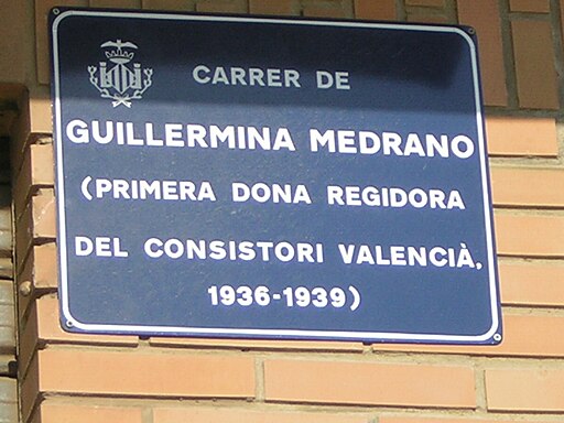 Placa calle guillermina medrano