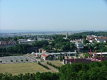 Vue aérienne de la plaine des Riaux.