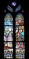 Église paroissiale Saint-Pierre, vitrail : sain -Samson délivrant le roi Judual; cathédrale de Dol; armes de Dol.