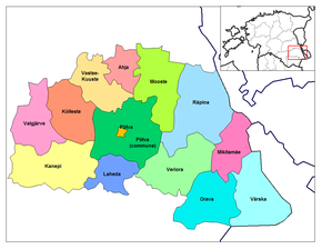 Diviziunile administrative ale regiunii Põlva