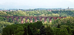 Híd a Demonte folyó felett Fossano közelében