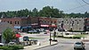 Hodgenville Commercial Historic District Public square in Hodgenville.jpg