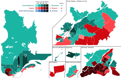 Quebec general election, 1998 results by riding.svg