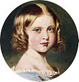 پرتره‌ای از کودکی شاهدخت لوییز که شهبانو ویکتوریا از نسخه اصلی آن که فرانس خاویر وینترهالتر نقاشی کرده است؛ کشیده بود.